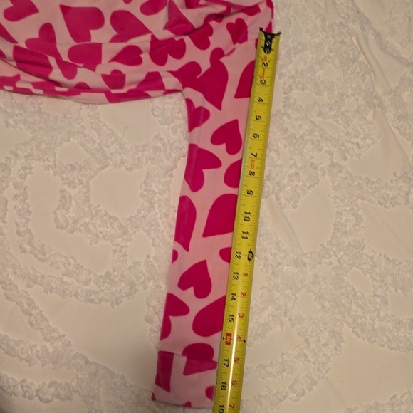 Cat & Jack Pink Heart Long Sleeve Top Size 10 (girl) (#9) - Picture 4 of 6